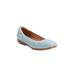 Women's The Everleigh Flat by Comfortview in Pale Blue (Size 7 M)