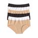 Plus Size Women's Cotton 3-Pack Color Block Full-Cut Brief by Comfort Choice in Basic Assorted (Size 10) Underwear