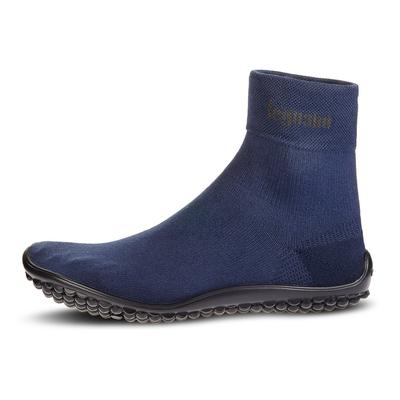 Barfußschuh LEGUANO "CLASSIC", Damen, Gr. L (42/43), blau (dunkelblau), Textil, sportlich, Schuhe Barfußschuh Schlupfboo