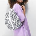 Adidas Bags | Adidas Original Women’s Utility Mini Backpack Trefoil Logo Print White/Black | Color: Black/White | Size: Os