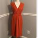 J. Crew Dresses | J. Crew Perforated Midi Dress. Cinched Waist Side Slits. Very Flattering Size 2 | Color: Orange/Tan | Size: 2