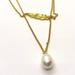 J. Crew Jewelry | J. Crew Gold Tone Feather & Pearl Layered Necklace | Color: Gold/White | Size: Os