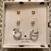 Kate Spade Jewelry | Kate Spade Yours Truly Three Earrings Boxed Set | Color: Gold/White | Size: Os