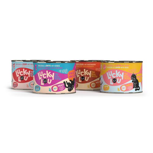 6x200g Lucky Lou Lifestage Adult Tasty-Mix Katzenfutter nass