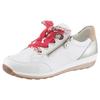 Sneaker ARA "OSAKA", Damen, Gr. 3,5 (36), gold (weiß, goldfarben, camelfarben), Glattleder, Ziegenveloursleder, sportlich, Schuhe Sneaker, Freizeitschuh, Halbschuh, Schnürschuh