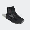 Wanderschuh ADIDAS TERREX "TERREX SWIFT R3 MID GORE-TEX", Gr. 44, schwarz (core schwarz, grau three, solar rot), Synthetik, Textil, sportlich, Schuhe, wasserdicht