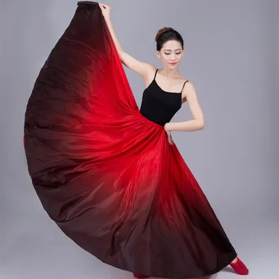 Jupe de flamenco élégante dégradée pour femme costume de danse espagnole robes de salle de