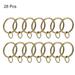 Curtain Rings Metal Drapery Ring for Curtain Rods, 28 Pcs