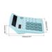 Desk Calculator 12 Digits Large LCD Display Electronic Calculator Blue