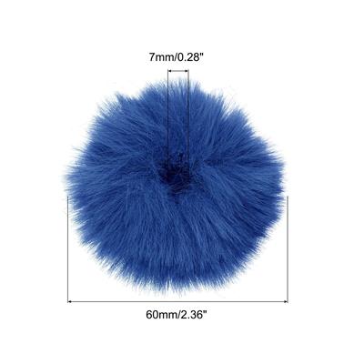 Furry Microphone Windscreen 7mmx 60mm Mic Cover Windshield Dark Blue - Dark Blue