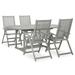 vidaXL Solid Wood Acacia Patio Dining Set 7 Piece Garden Seat Oval/Rectangular