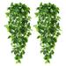 Xinqinghao Artificial Outdoor Indoor Hanging Baskets) 2PCS Decoration (No For Wall Home Decoration Green