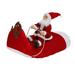 Christmas Pet Dog Clothes Santa Claus Riding Deer Jacket Pet Coat Costumes for Large or Small Dogs(XL)