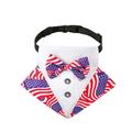 Comfortable Gentleman Scarf Formal Collar Bowknot Accessories Adjustable Dress-up Pet Neck Tie Costume for Puppy Dog Bow Tie Dog Tuxedo MULTICOLOR S