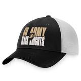 Men's Top of the World Black/White Army Black Knights Stockpile Trucker Snapback Hat