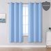 menggutong Curtains 63 Inches Long-Blackout Curtain Panels For BedRoom Solid Window Drapes For Living Room Thermal Insulated Grommet Top 42W X 63L | Wayfair