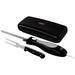 Oster Electric Knife w/ Carving Fork & Storage Case Stainless Steel in Gray | 2.3 W x 17.5 D in | Wayfair 950119348M