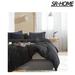 SR-HOME Duvet Cover King Size-Ultra Soft & Breathable 3 Pieces Microfiber in Black | Queen Duvet Cover + 2 King Shams | Wayfair SR-HOMEd2590ea