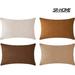 SR-HOME Set Of 4 Velvet Super Soft Comfortable Cozy Solid Decorative Throw Pillow | 12 H x 20 W in | Wayfair SRHOME5d503b1