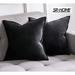 SR-HOME Pack Of 2 Decorative Throw Pillow Cover Soft Pillowcase Solid Square Cushion Case For Sofa Bedroom Car | 18 H x 18 W in | Wayfair