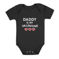 Tstars Girls Valentine s Day Love Daddy Is My Valentine Cute Infant Gift for Valentine s Day Gift Idea for Girl Outfit Baby Bodysuit