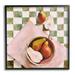 Stupell Industries Traditional Pears Checkered Still Life Giclee Texturized Wall Art By Hayley Michelle in Brown/Orange/Pink | Wayfair