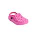 Wide Width Women's The Rubber Clog by Comfortview in Pink (Size 10 W)