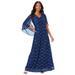 Plus Size Women's Sleeveless Lace Gown by Roaman's in Evening Blue (Size 18 W)