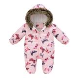 adviicd Modern Baby Clothes Toddler Kids Girls Boys Cute Prints Cartoon Hooded Romper Jumpsuit Big Girl Clothes