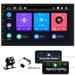 Podofo Double 2 Din 7 Car Stereo Radio with Apple Carplay Android Auto HD Touch Screen Car MP5 Multimedia Player Bluetooth Mirror Link USB with Rearview Camera