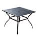 Alcott Hill® Slocomb Metal Dining Table Metal in Black | 28 H x 37 W x 37 D in | Outdoor Dining | Wayfair FF4588A34AA841F8B2D1ADB0A26F5964