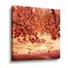 Winston Porter Tree Music No 10 - Painting on Canvas in Orange/Red | 10 H x 10 W x 2 D in | Wayfair DF591EF34BE54A32B9B94FC704977431