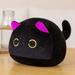 Kids Cushion Plush Pillow Animal Plush Pet Peluche Sofa Decoration Home Decoration Plush Animal Toy Black Cat Stuffed Toys Black Cat Plush Toys Cat Plush Doll PURPLE 9CM