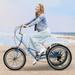 NAIZEA Adult Folding Tricycles 7 Speed Folding Adult Trikes 20 3 Wheel Bikes with Low Step-Through Foldable Tricycle for Adults Women Men Seniors