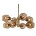 Trans Globe Lighting Pnd-2125 Clusters 8 Light 26 Wide Pendant - Gold