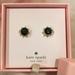 Kate Spade Jewelry | Kate Spade New York Saphire Blue Crystal Stud Pierced Earrings Brushed Gold Nwt | Color: Blue/Gold | Size: Os