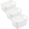 Organizer KOZIOL "BOXXX S", weiß (recycled weiß), B:12,8cm H:18,7cm T:10,8cm, Kunststoff, Aufbewahrungsboxen, Aufbewahrungsbox, Made in Germany, 100% recyceltes Material, 1 Liter