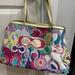 Coach Bags | Coach Multicolored Handbag | Color: Gold/Pink | Size: Os