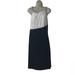 Ralph Lauren Dresses | Lauren Ralph Lauren Evening Black Ivory Rhinestones Sleeveless Dress | Color: Black/Cream | Size: 12