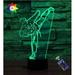 YSITIAN Creative 3D Taekwondo Night Light 16 Colors Changing USB Power Remote Control Touch Switch Decor Lamp Optical Illusion Lamp LED Table Desk Lamp Childr H1116-175