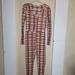 Free People Pants & Jumpsuits | Intimately Free People Pajama Jumpsuit One Piece Womens Xs Plaid Thermal | Color: Cream/Red | Size: Xs
