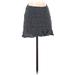 Hollister Casual Mini Skirt Mini: Blue Tweed Bottoms - Women's Size Small