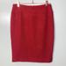 Anthropologie Skirts | Anthropologie Moulinette Soeurs Red Firelight Tweed Boucle Pencil Straight Skirt | Color: Red | Size: 0