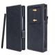 Vitodo Samsung Galaxy Z Fold 4 Luxury Leather Wallet Case with S Pen Holder & Camera Cover - Shockproof, Black