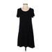 Old Navy Casual Dress - Shift: Black Solid Dresses - Women's Size Small