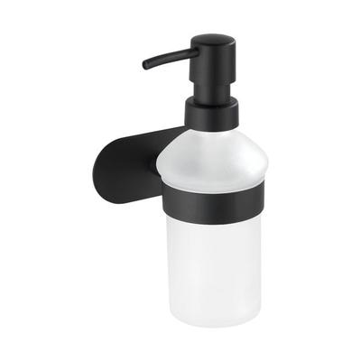 Wenko Seifenspender »Orea Black« Turbo-Loc - Befestigen ohne Bohren schwarz, 10x16.5x10.5 cm
