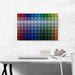 ARTCANVAS Rainbow Color Grid Gay Jewel Pixel - Wrapped Canvas Graphic Art Print Canvas, Wood in Orange/Green/Blue | 0.75 D in | Wayfair