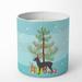 Caroline's Treasures Toy Fox Terrier Merry Christmas Tree 10 Oz Decorative Soy Candle Soy in Blue/Green | 3.75 H x 3.25 W x 3.25 D in | Wayfair