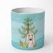 Caroline's Treasures Christmas Tree & Afghan Hound 10 Oz Decorative Soy Candle Soy in Blue/Brown/Green | 3.75 H x 3.25 W x 3.25 D in | Wayfair