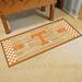 Brown/Orange 72 x 30 x 0.25 in Kitchen Mat - FANMATS Tennessee_Tennessee Volunteers Court Runner Rug - 30In. X 72In. Plastic | Wayfair 24382